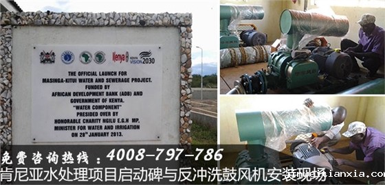 反冲洗鼓风机安装现场 反冲洗鼓风机安装现场